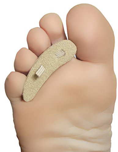 Steins Hammer Toe Crest Pad and Buttress Pad, Bunion Pads, Toe Support, Cushion for Crooked Toes, Hammer Toes, Claw Toes - Right, Medium, 3 Count