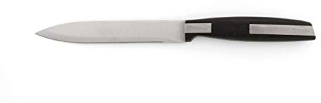Quid Cuchillo Multiusos Idable Habitat de Acero Inox 12cm | Negro, Acero Inox, acabado metalizado, 12cm