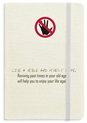 Zitat Live A Noble and Ehrlich Life Secret Notebook Classic Journal Diary A5