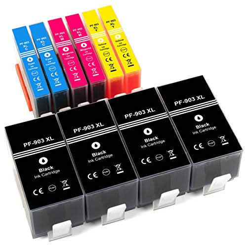 ESMOnline 10 kompatible XL Druckerpatronen (4 Farben) als Ersatz für HP 903 zu HP OfficeJet Pro 6960 6968 6970 6974 6975 6978 OfficeJet 6950 6951 6954 6956 6958