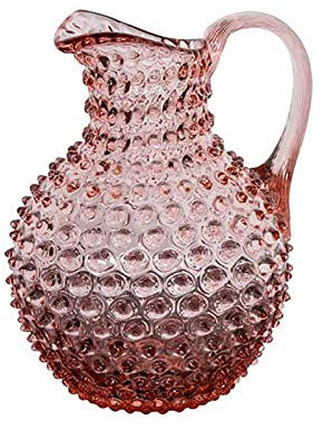 Carafe cristal rose pointe de diamant 2L
