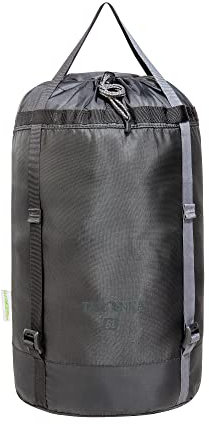 Tatonka Packbeutel Compression Sack 8l - Leichter, komprimierbarer Packsack mit Schnallenverschlüssen und Schnürzug - Aus recyceltem Polyester - 8 Liter Volumen (Black)