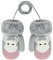 Kinder Winter Handschuhe Fäustlinge Baby Cartoon Fausthandschuh Halshandschuhe Dicke Doppelt Strickhandschuh mit Plüsch,0-3 Jahre alt, Spielen, Laufen, Skifahren Bedarf (Elch Grau)