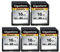 [5-Yrs Free Data Recovery] GIGASTONE SD Card 16GB 5-Pack, High-Speed 16GB SD Card Full HD Video Memory Card, Compatible with Canon Nikon Sony Panasonic Digital Camera, UHS-I SDHC V10 U1 Class 10