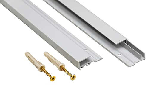 MySpiegel.de Spiegelwand-Montageprofil-Set Aus Hart-PVC (100 cm)