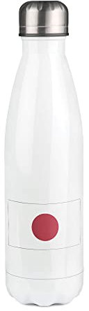 Bouteille Isotherme blanche au motif Drapeau Japon