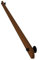 Handlauf Treppe Geländer Treppengeländer Innen Handläufe aus Holz Treppen im Innenbereich - Alten Anti-Rutsch Geländer-Handlauf, Kompletter Bausatz, Braune Wandhaltestangen, 1m/2m/3m/4m/5m/6m lang