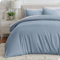 Bare Home Set copripiumino e federa, per letto singolo, 1800, ultra morbido, leggero, con 1 federa (singola, color blu polveroso)