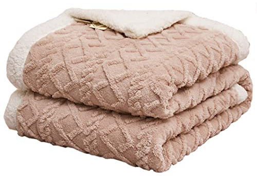 Hayisugal Flauschige Sherpa Kuscheldecke - hochwertige Schafdecke, super weiche Fleecedecke als Sofadecke, Tagesdecke oder Wohndecke Couchdecke Sofa überwurfdecke, Khaki, 200 x 230cm