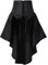 COSDREAMER Steampunk Women's Skirts Waist Belt for Women Ruffles Pirate Corset Costumes Black