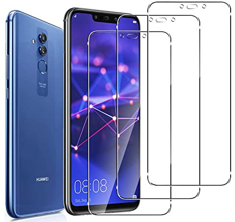 CTong (3Piezas) Protector Pantalla Huawei Mate 20 Lite Cristal Templado, Dureza 9H,Fácil Instalación, Alta Definicion,Sin Burbujas