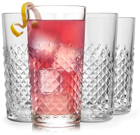 Libbey Carats - Bicchieri tumbler, 400 ml, set da 4