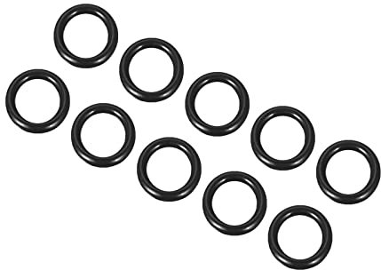 QUARKZMAN 10 Stücke Nitrilkautschuk Gummiringe Abdichtung O-Ringe 14mm x 9mm x 2,5mm für Wasserhahn Klempner Reparatur Dichtung Verbindung, Schwarz