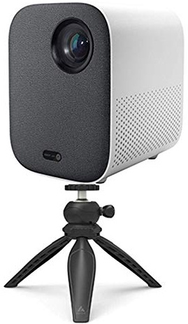 Mini Projector DLP Portable 1920 * 1080 Support 4K Video WiFi LED Beamer TV Full HD Home Theater Home Theater(Projector and Tripod White)