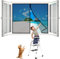 Magnet Insektenschutz Balkon Fenster, 60x100 cm Kinderfreundlich Moskitonetz Fenster Moskitonetz Fenster Magnet Magnetvorhang für Wohnzimmer- Schwarz H