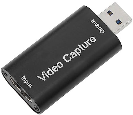 HDMI Videoaufnahmekarte, 4K HDMI auf USB Video Audio Konverter, 1080P Cam Link Karte, Game Capture Kartenadapter, Bildschirmaufnahme Aufnahmegerät für Streaming, Gaming,