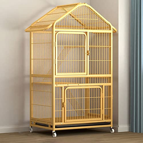 CENAP Katzenkäfig im Freien, Kleintierkäfig, Rattenkäfig, Kaninchenkäfig, für den Innenbereich, Katzenlaufstall mit 360° drehbaren Rollen, abnehmbare, auslaufsichere Pfanne, Kaninchenkäfig, Laufst