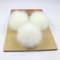 SYSUII 10 Stück 10cm Kunstfell Pompon Fellbommel Pompon Bommel für Mützen Beanies Fellbommel Fellpompon Künstlicher Haarball für Tasche Anhängern Schlüsselanhänger Dekoration Bekleidung Zubehör -Weiß