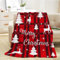 Weihnachts-Überwurfdecke, Baby, große Größe, Weihnachtsdecken, rot kariert, Weihnachtsdecke für Couch, Sofa, Bett, weich, gemütlich, leicht, flauschig, Plüsch-Fleece-Decken und Überwürfe, 50 x 70 cm