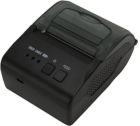 Etikettendrucker, 58-mm-Bluetooth-Thermodrucker für Versandpakete, Kommerzieller Thermo-Etikettendrucker für Versand, Barcode, Haushalt,Unterstützt Windows Vista Linux Android OS X