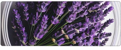 Lila Lavendel 1 großes Tastatur-Pad aus Gummi, genießen Sie eine stilvolle und langlebige Lösung für Ihr Büro oder Gaming-Setup