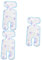 Vaguelly Baby Stroller Ice Silk Mat 3 Stk Universalmatte für Kinderwagen kindersitz Cool Beschichtung Sitzkissen Liner Baby Eispad Bambusfaser Baby Stroller Seat Cushion