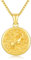 REDSUN Sternzeichen Widder Halskette 925 Sterlingsilber Tierkreiszeichen Anhänger Astrologie Horoskop Anhänger Sternzeichen Halskette Für Männer Frauen（Gold）