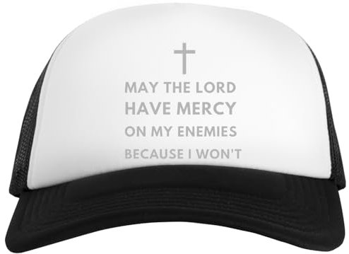 Kwantees May The Lord Have Mercy On My Kid White Cap Umweltfreundlicher Snapback