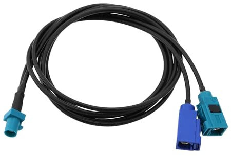VGOL 1 Adaptateur d'antenne GPS de Voiture 1 Câble Adaptateur Fakra Mâle vers 2 Femelles Type Z Mâle vers Z Femelle vers C Femelle Câble d'autoradio Compatible avec Audi