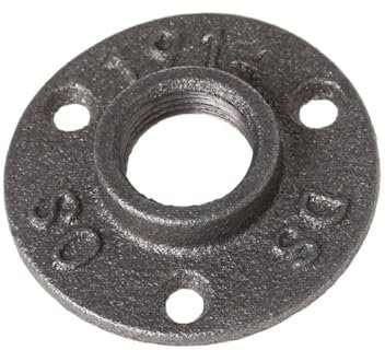 Flange Raccordi for tubi in ferro con flangia a pavimento filettati for montaggio a parete industriale Flangia Filettata(1 per 2)