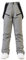HOUZONIY Skihose für Damen, Thermo Snowboardhose, Outdoorhose für Damen, Verstellbarer Bund, mit abnehmbaren Hosenträgern, Skibekleidung(Hellgrau M)