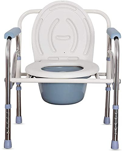 Toilettes Mobiles Portables, Chaise de Toilette pour Personnes âgées, Chaise de Toilette pour Femme Enceinte, clipsée sur Le siège pour Un Nettoyage Facile, capacité de 660 Livres