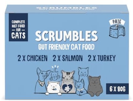 Scrumbles Wet Cat Pate Classic Selection 6 x 80g