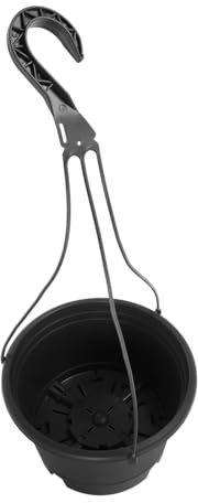 CAXUSD Hängender Pflanztopf Aus Pp Kunststoff 20cm ø Für Balkon Und Innenbereich Pflanzgefäß Mit Abflussloch Mittlere Größe Für Einblatt Und Orchideen