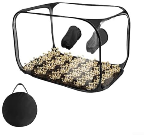 Pilzzucht-Set mit faltbarer Struktur, bequem für den Transport zwischen Standorten (schwarz)