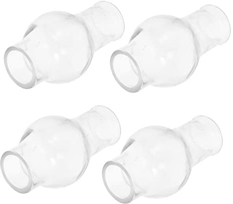 MOBUTOFU Vintage Öllampen Schornstein aus Glas Winddichter und Robuster Ersatzlampenschirm 6 Stück für Kleine Petroleumlampen und Öllampen