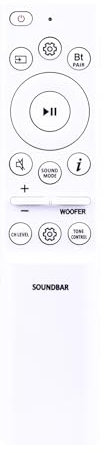 Replace Audio Remote Control Compatible with Samsung Soundbar HW-B63M/ZA HW-C47M/ZA HW-C450/ZA HW-B550 HW-B57C/ZA HW-B63C/ZA HW-C445/ZA HW-C400/ZA HW-B550/ZA HW-C400/ZA HW-C43C/ZA HW-B450/ZA HW-B550D