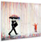Giallobus - Gemälde - Banksy - Regen der Farben - Acrylglas - 50x35 - Bereit zum Aufhängen - Moderne Gemälde