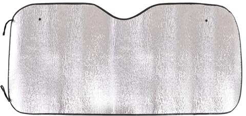 SIXTOL Car Sunshade 4 | Parasol para Parabrisas Delantero | Protección UV | Protección contra el Calor | Universal | 130 x 60 cm | Cubierta para Parabrisas de Coche