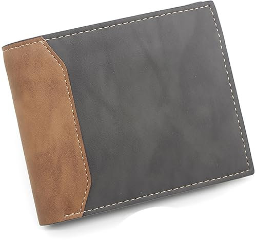 WZCZZHA Herren geldbörse, portmonee Herren Modische Geldbeutel – Männer Brieftasche im klassischen Design hochwertige für den modernen Mann. (schwarz)