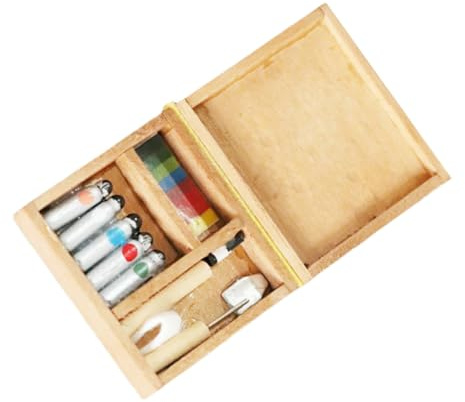 VICASKY 1 Stück Karton Mini Pigment Box für kinderspielzeug Lotta lustig Desk Decoration spielsachen Fun Mini-Dekoration Miniaturspielzeug Mini-Tischdekoration Holz