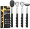 4 Pack Versatile Back Scratcher, Fathers Day Dad Gifts for Men, Portable Telescoping Backscratcher Massager Tool with Different Heads and Rubber Handle, Cool Items Tools Ideas Gadgets for Men