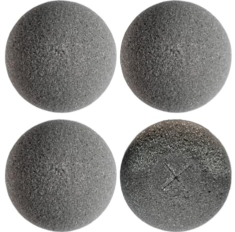 Creativery Trocken Steckschaum Kugel 9cm 4 Stück - für Profi Floristen & Hobby Bastler - Steckschwamm für Trockenblumen & Kunstblumen - Steckmasse Blumensteckschaum - Floristik Zubehör - Grau