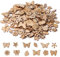 150 Stück Streudeko Holz, Holzblumen Deko Diy Dekoration, Holzkonfetti Zum Basteln, Holzblumen Zum Bemalen, Blumenschmuck Aus Holz Zum Malen Für Christbaumschmuck, Kunsthandwerk
