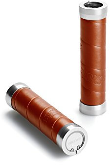 Brooks Slender Grips Leather honey Länge 130 mm Fahrradgriffe (2 stück)