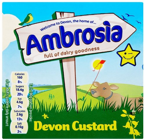 Ambrosia Devon Custard 500 g (Pack of 12)