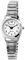 Excellanc Damen-Uhr Zugarmband aus Edelstahl 20 cm ⌀29 mm 14 mm breit gut lesbar silberfarbig weiß Geschenk für Frauen