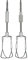 KIT 2 FRUSTE SBATTITORE MOULINEX TEFAL HM412131 HM41213E, HM41313E , Tefal 8143