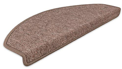 Kettelservice-Metzker Stufenmatten Treppen-Teppich Rambo 15er SparSet 17 Farben (A-Braun)