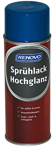 Sprühlack RAL 5010 Enzianblau 400 ml Hochglanz Renovo